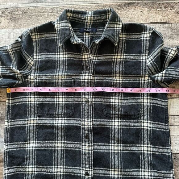 Madewell Flannel Ex-Boyfriend Shirt in Rutherford Plaid | XS - Picture 5 of 8